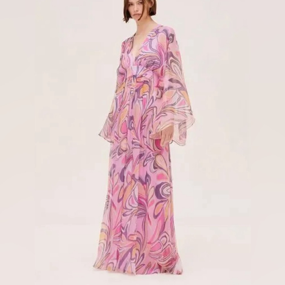 Alexis Sydney Silk-Blend Maxi Dress in size M